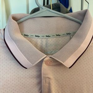 Walter Hagen Light Pink Polo with Contrasting Collar